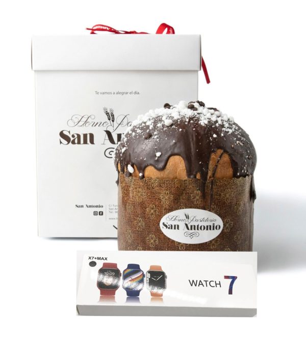 panettone y smartwatch