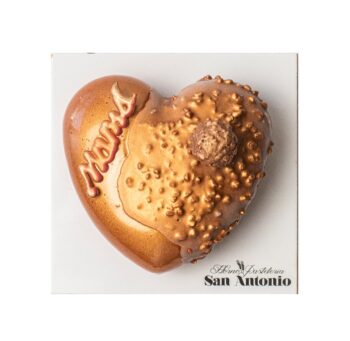 Tarta corazón de Ferrero especial día de la madre