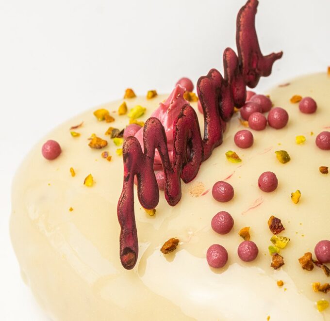 Tarta corazón de Pistacho especial día de la madre