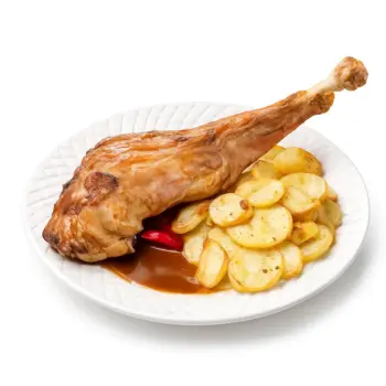 Paletilla de cordero nacional con patatas panadera