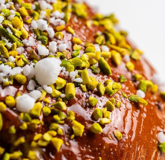 Panquemao relleno de pistacho