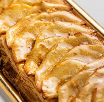 Banda de hojaldre de manzana