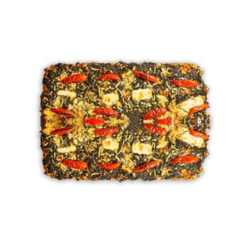 Coca de espinacas y queso de cabra con masa madre artesanal