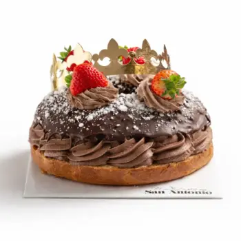 Roscón especial de fresas relleno de trufa